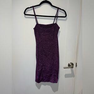 Forever 21 Puple Glittery Mini Dress